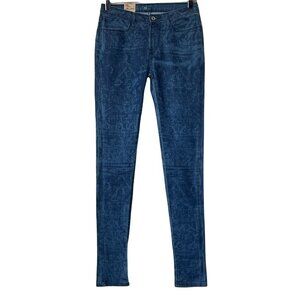 NWT Levi's Bleach Aztec Tribal Scroll Design Legging Jeans Jeggings Sz. 26